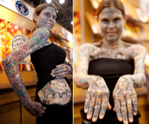 Labiausiai tatuiruota moteris pasaulyje