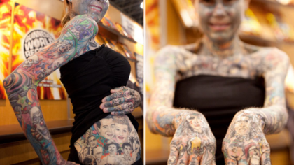 Labiausiai tatuiruota moteris pasaulyje