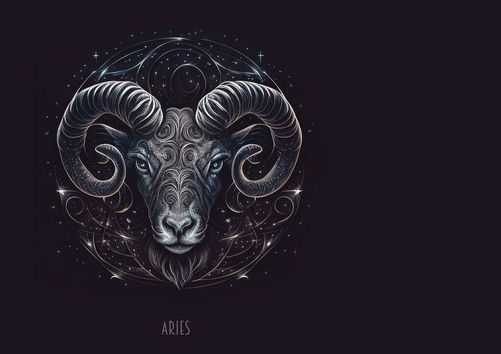 aries, star sign, astrology, horoscope, fantasy, ai generated, background, birthday card, zodiac, symbol, shining, aries, aries, aries, aries, aries