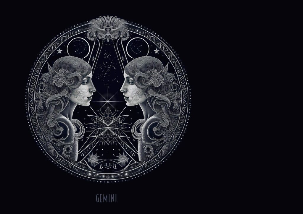 gemini, star sign, astrology, horoscope, fantasy, ai generated, background, birthday card, zodiac, symbol, shining, gemini, gemini, gemini, gemini, gemini