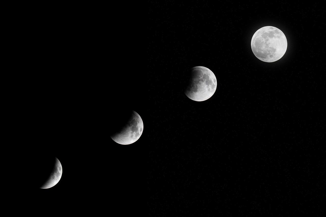 moon, nature, moon phases, night sky, sky, moon, moon, moon, moon, moon