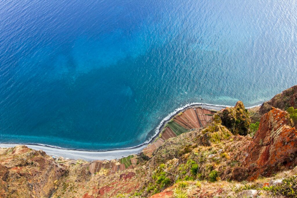 aerial photo of sea